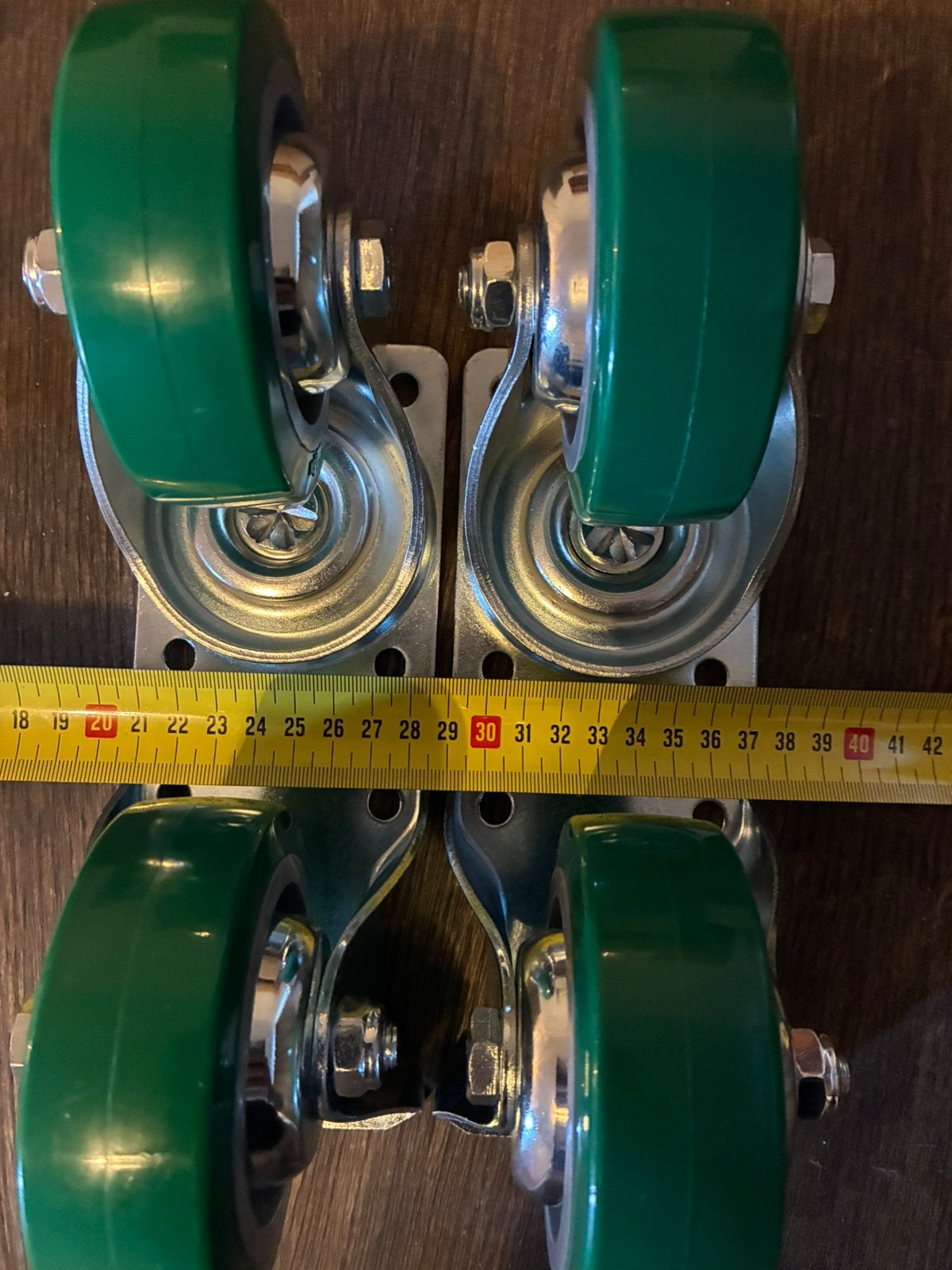 Ensemble de 4 roues pivotantes et fixes pour charges lourdes, Bricolage & Construction, Enlèvement ou Envoi, Neuf
