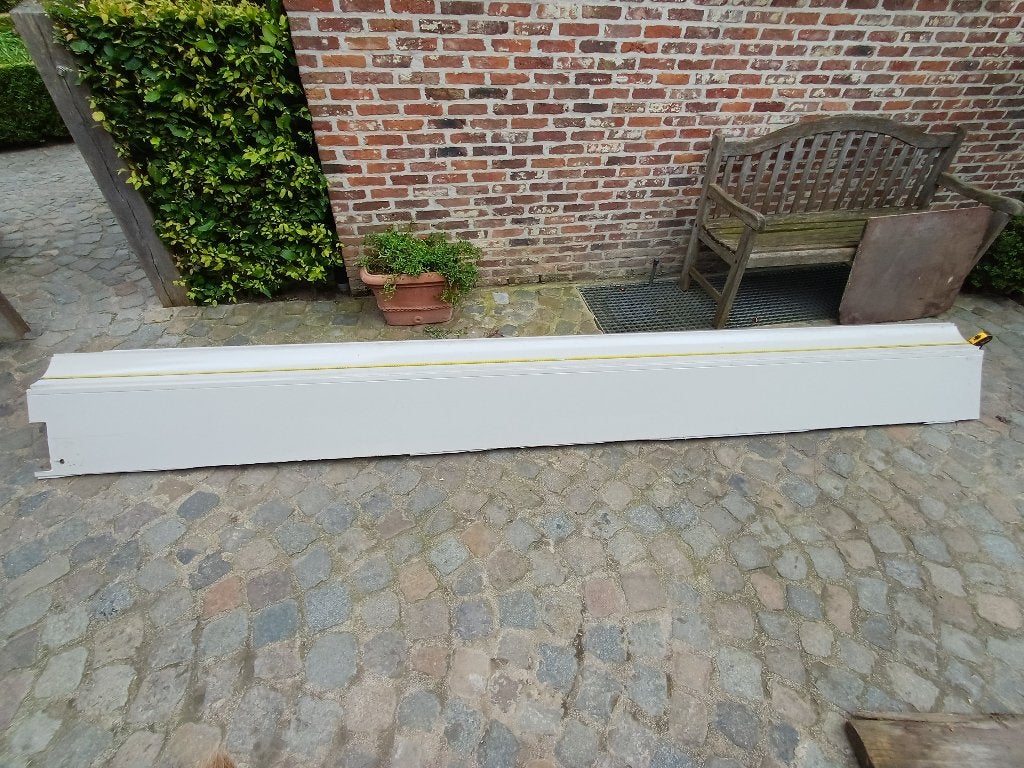 Houten moluren / sierboord voor onder goot, Doe-het-zelf en Bouw, Ophalen, Overige materialen, Gebruikt, Lijsten