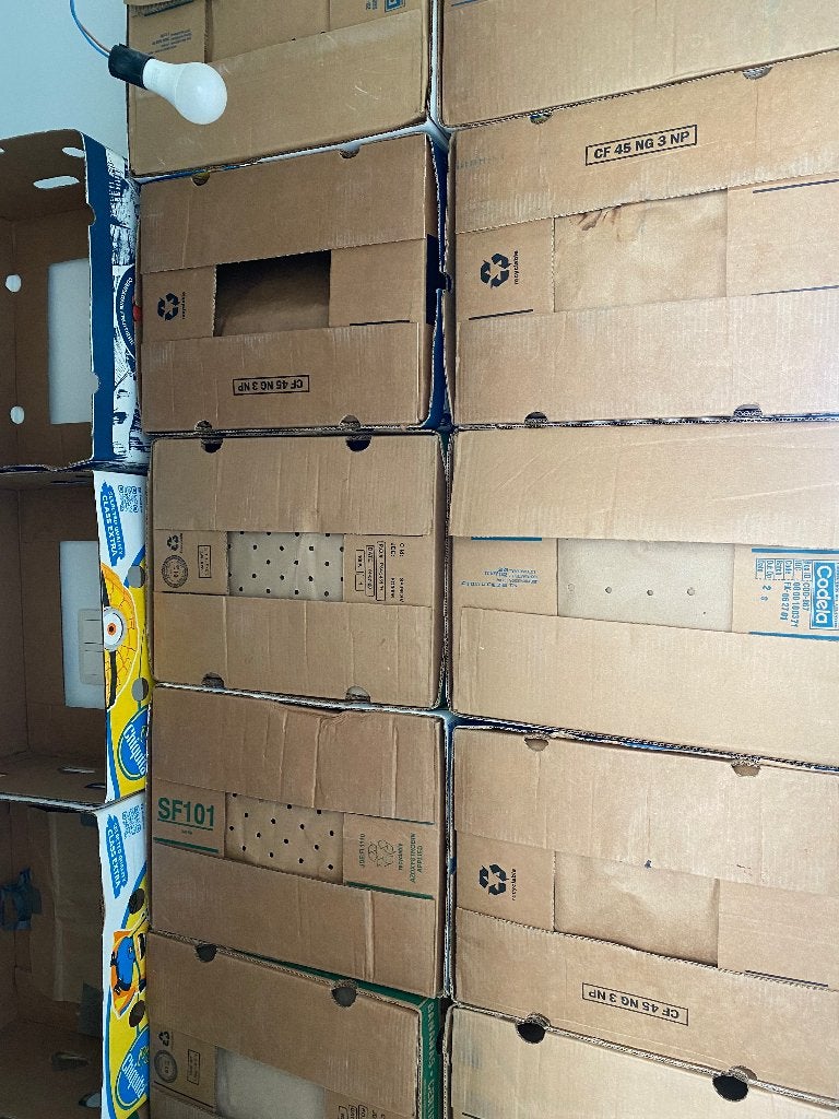 Gratis bananendozen, Ophalen, Gebruikt