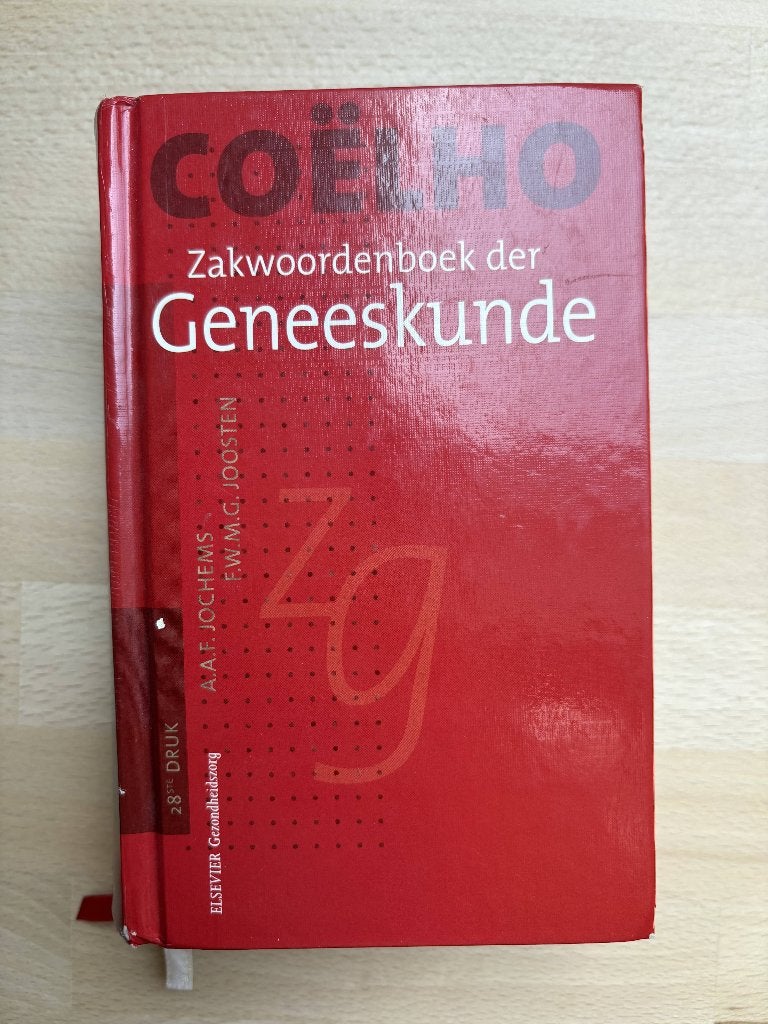 Zakwoordenboek der geneeskunde (Coëlho), Ophalen of Verzenden, Gelezen
