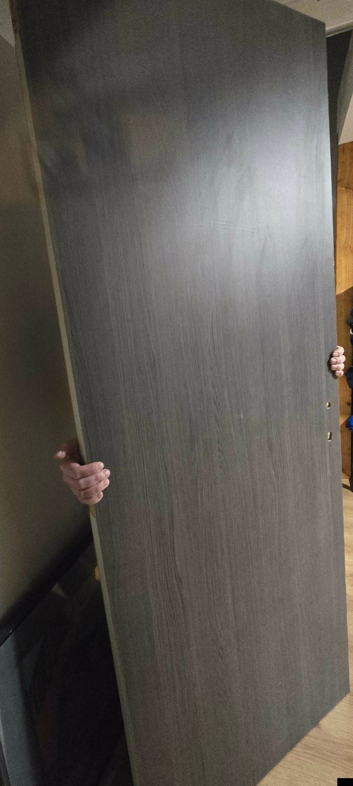 porte finition bois chêne gris, Immo
