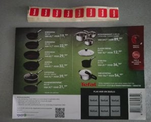 26 stickers zegels TEFAL pannen Delhaize sparen actie, Verzamelen, Supermarktacties, Ophalen of Verzenden