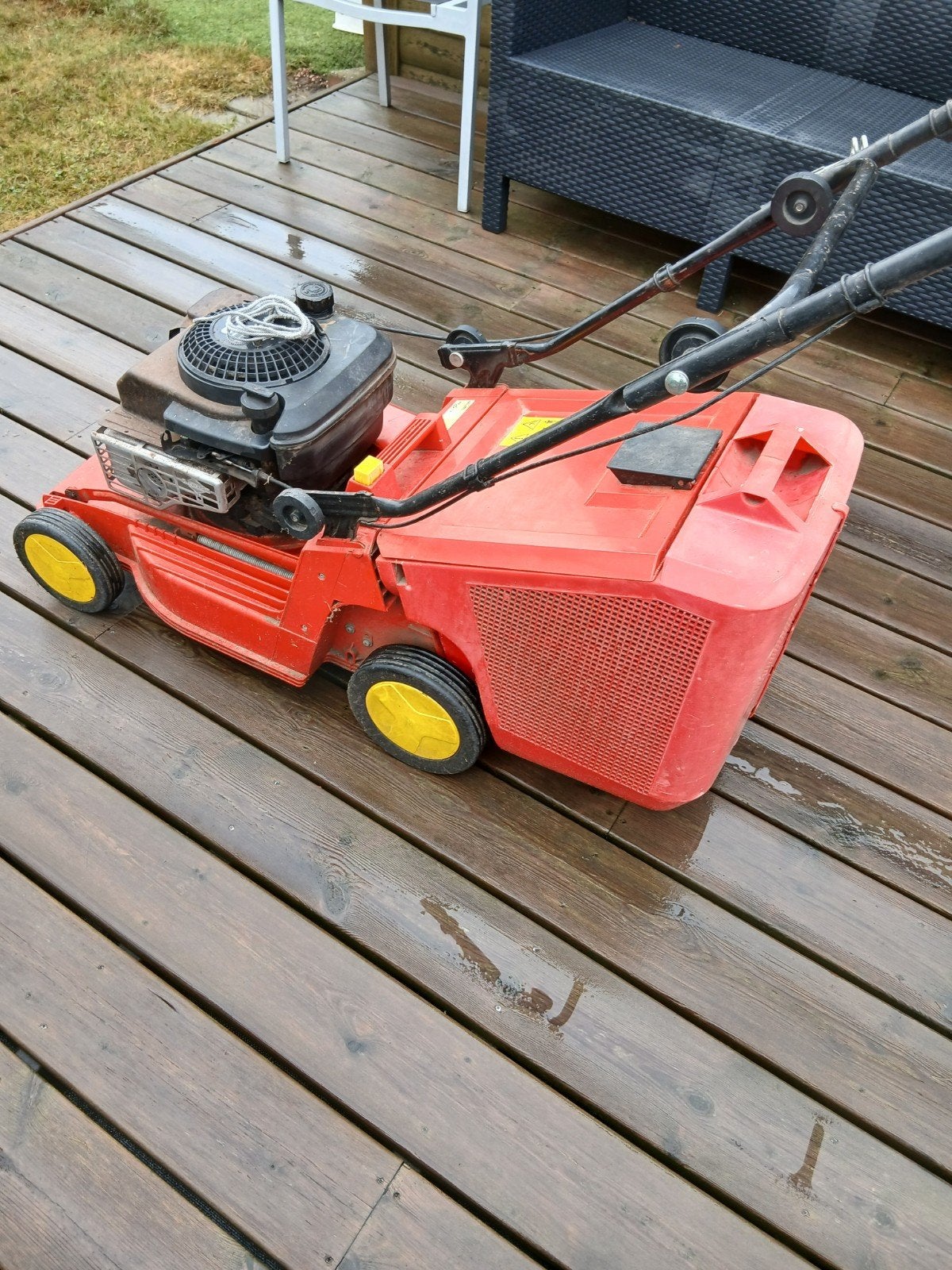 een Wolf benzinemaaier voor onderdelen of de handige Harry's, Ophalen, Cirkelmaaier, Gebruikt, Wolf garten