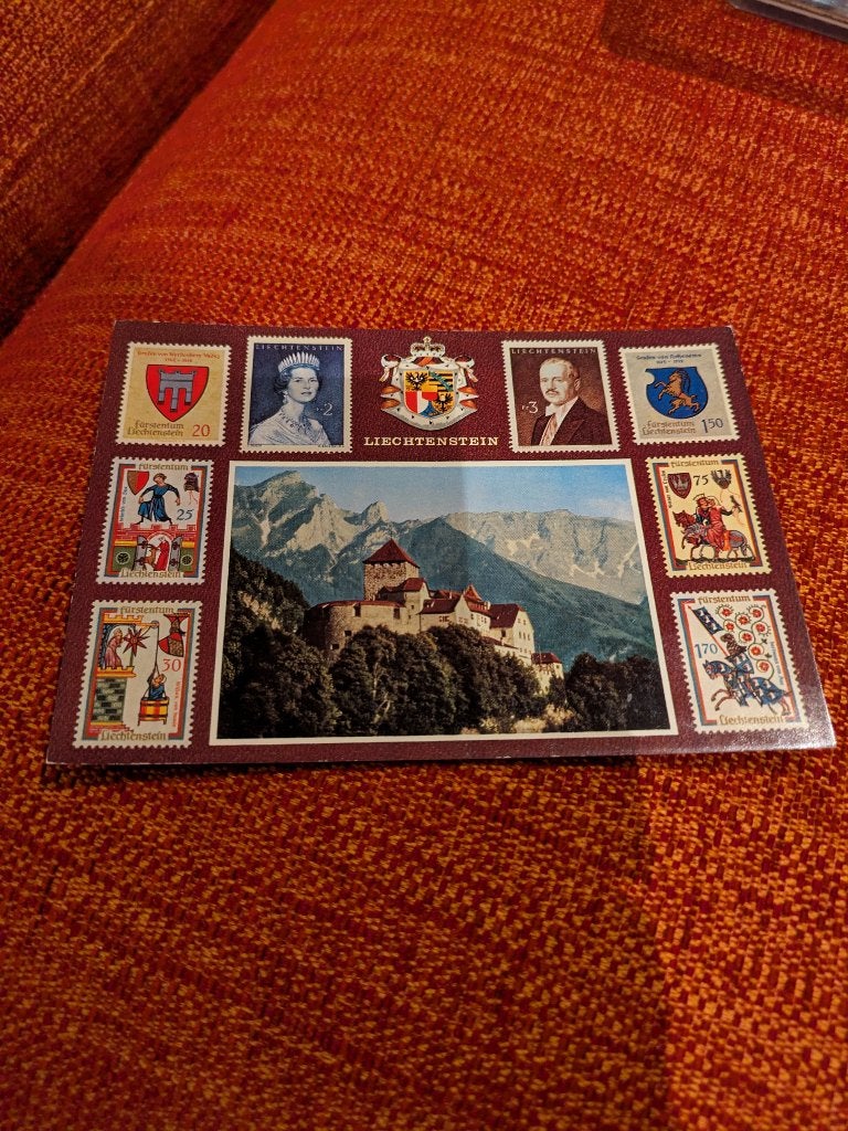Liechtenstein, Ophalen of Verzenden, Zo goed als nieuw, Kaart, Foto of Prent