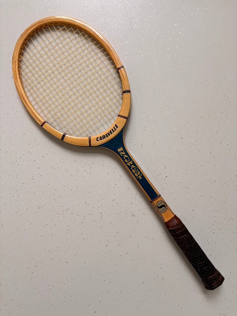 Vintage Houten Tennisracket Snauwaert Caravelle Retro, Ophalen, Gebruikt, Racket, Overige merken