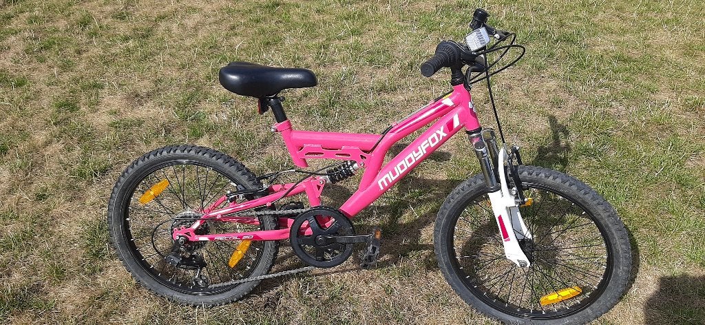 VTT 20" muddyfox, 6 vitesses, suspensions avant et arrière, Vélos & Vélomoteurs, Frein à main, Comme neuf, Muddyfox, 20 pouces