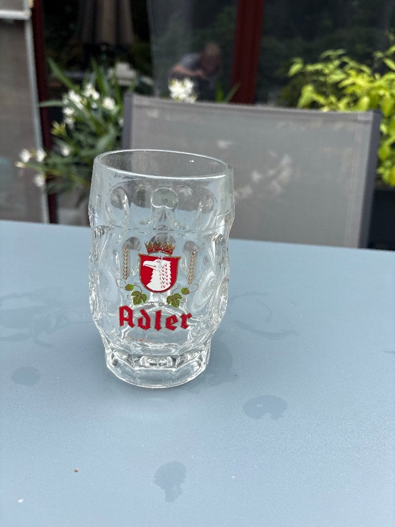 Adler bierbeugel, Verzamelen, Ophalen of Verzenden, Zo goed als nieuw, Glas of Glazen