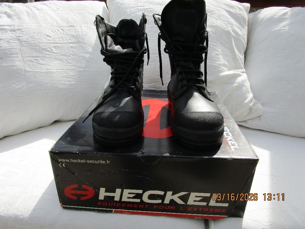 chaussures hommes, Ophalen, Zwart, Nieuw, HECKEL