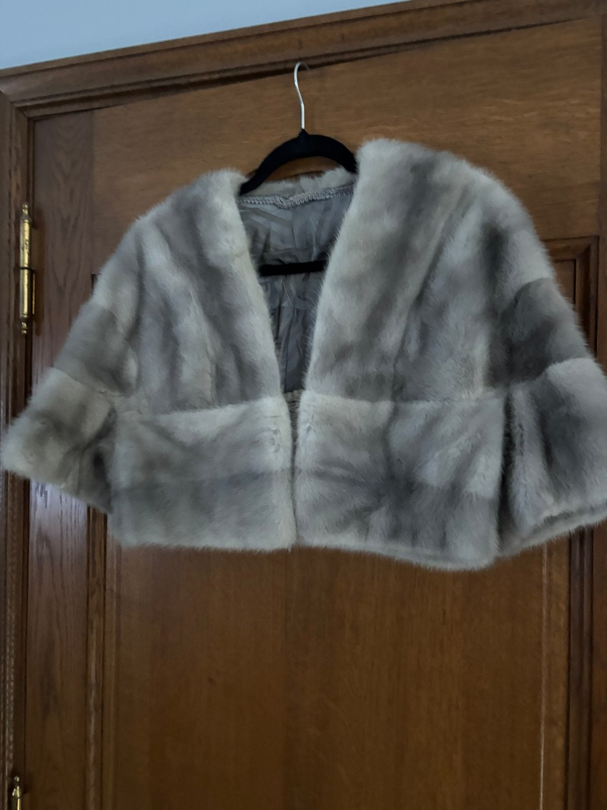 Veste vintage en vison, Vêtements | Femmes, Vestes | Hiver, Enlèvement ou Envoi, Comme neuf, Taille 38/40 (M), Gris