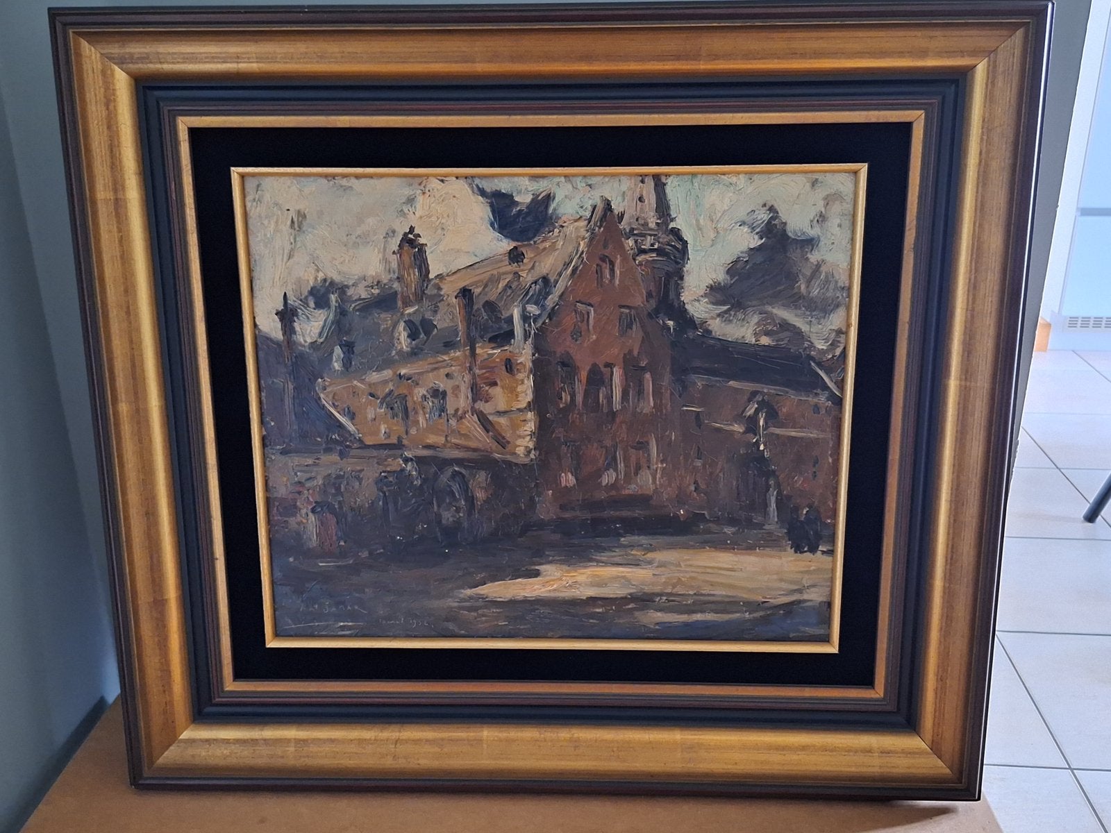 Armand Jamar, Enlèvement, Classique, Peinture à l'huile, Paysage urbain / rural