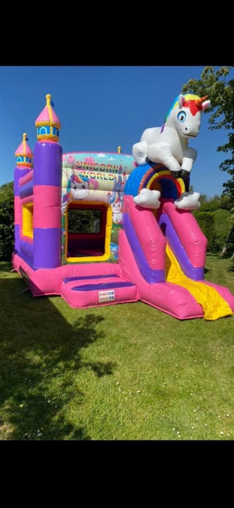 Château gonflable Licorne à vendre, Enlèvement, Comme neuf