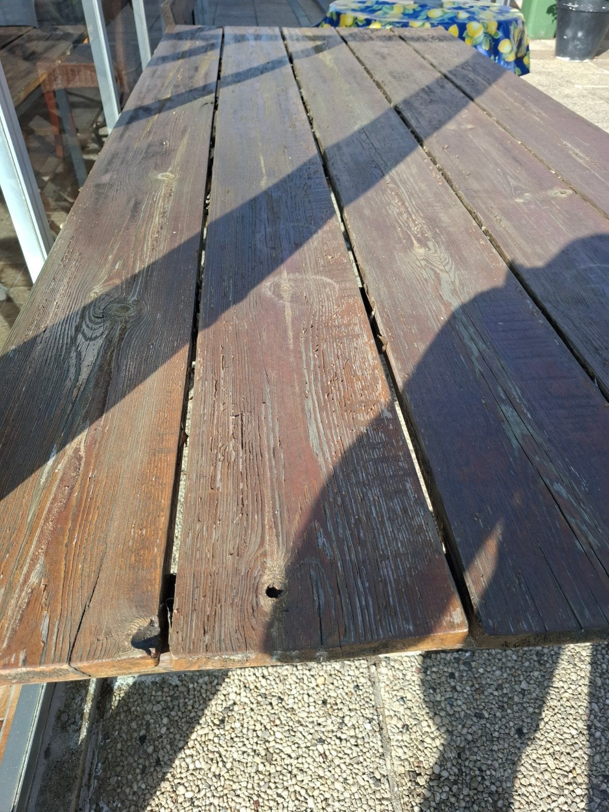 tuintafel werktafel, Enlèvement