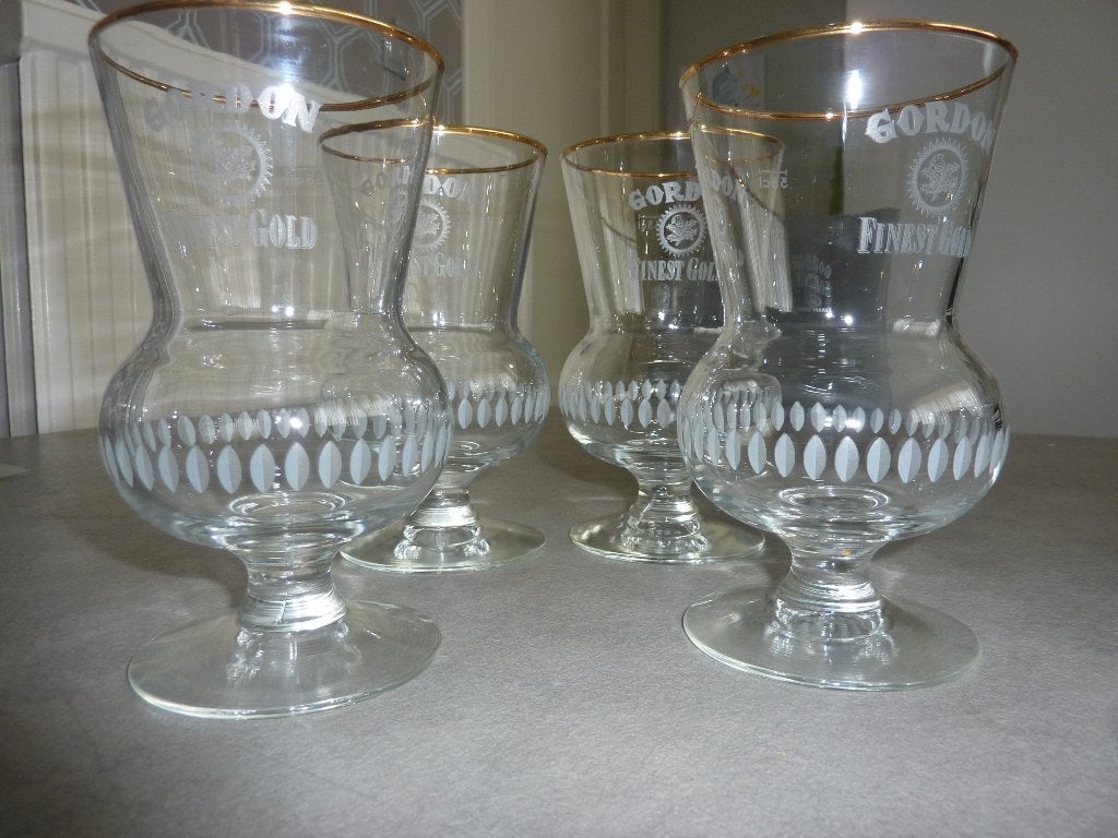 4 Gordon glazen  nieuw, Ophalen, Nieuw, Bierglas