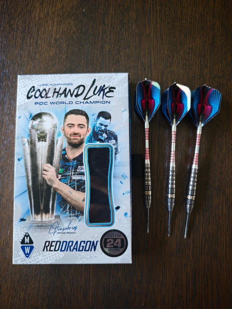Red Dragon Luke Humphries Prestige 90% - 24 gr, Enlèvement, Comme neuf, Fléchettes
