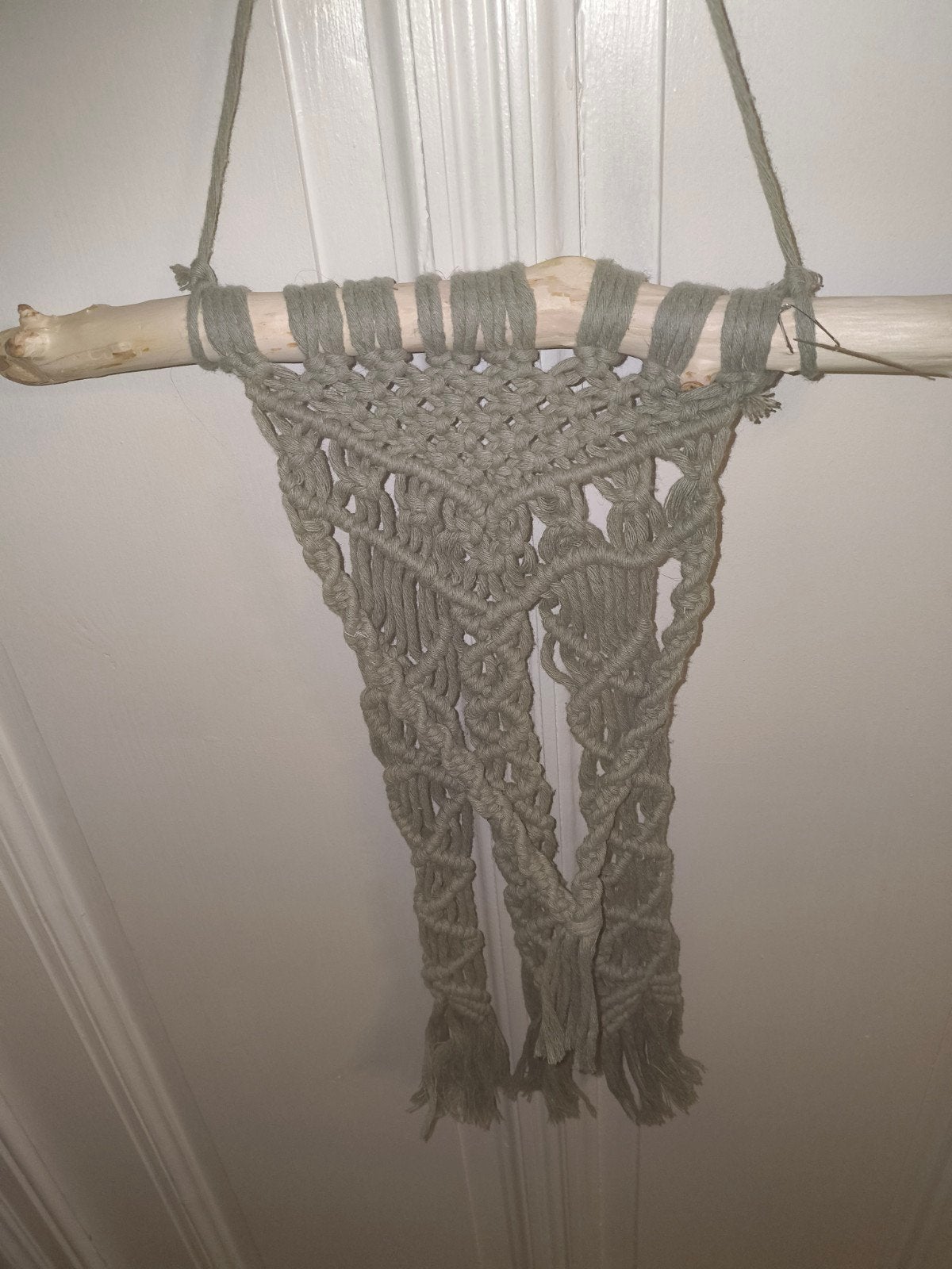 Macramé murale, Maison & Meubles, Accessoires pour la Maison | Décorations murale, Enlèvement, Fait main, Vert, Bois