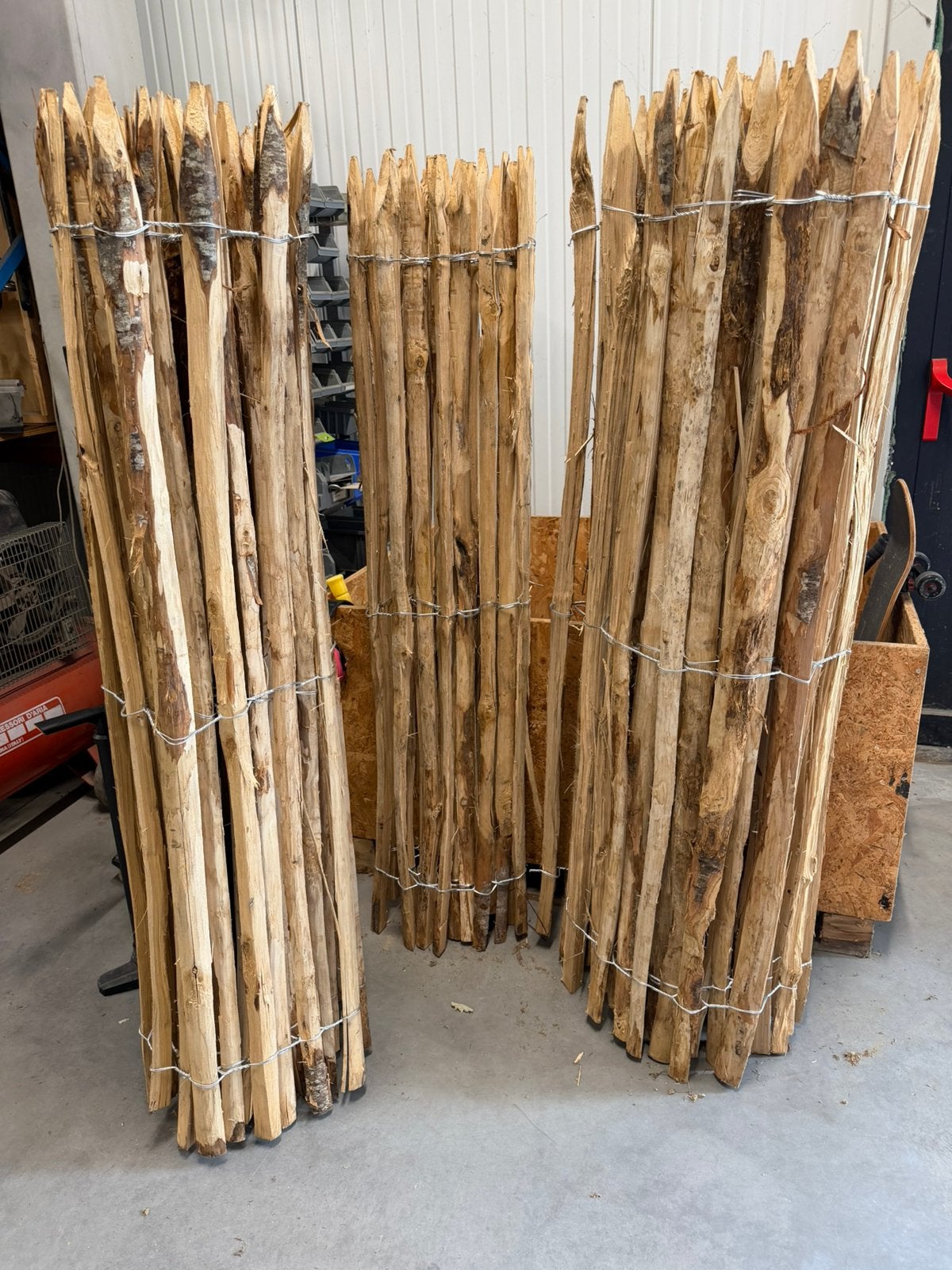 Kastanjehekken, Ophalen, Nieuw, Hout