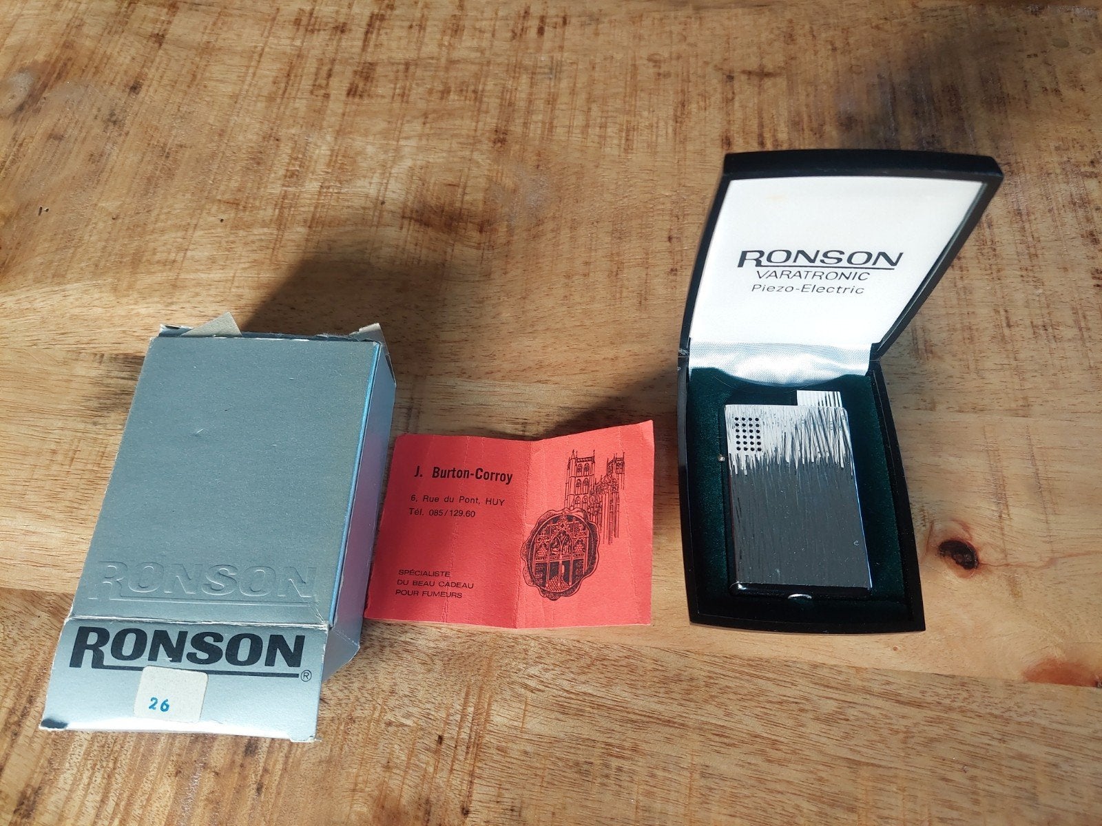 briquet RONSON varatronic piezo-electric, Enlèvement, Comme neuf, Briquet