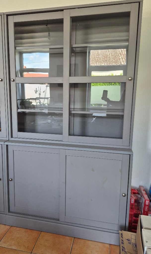 Meuble vaisselier vitrine ikea, Enlèvement, Utilisé