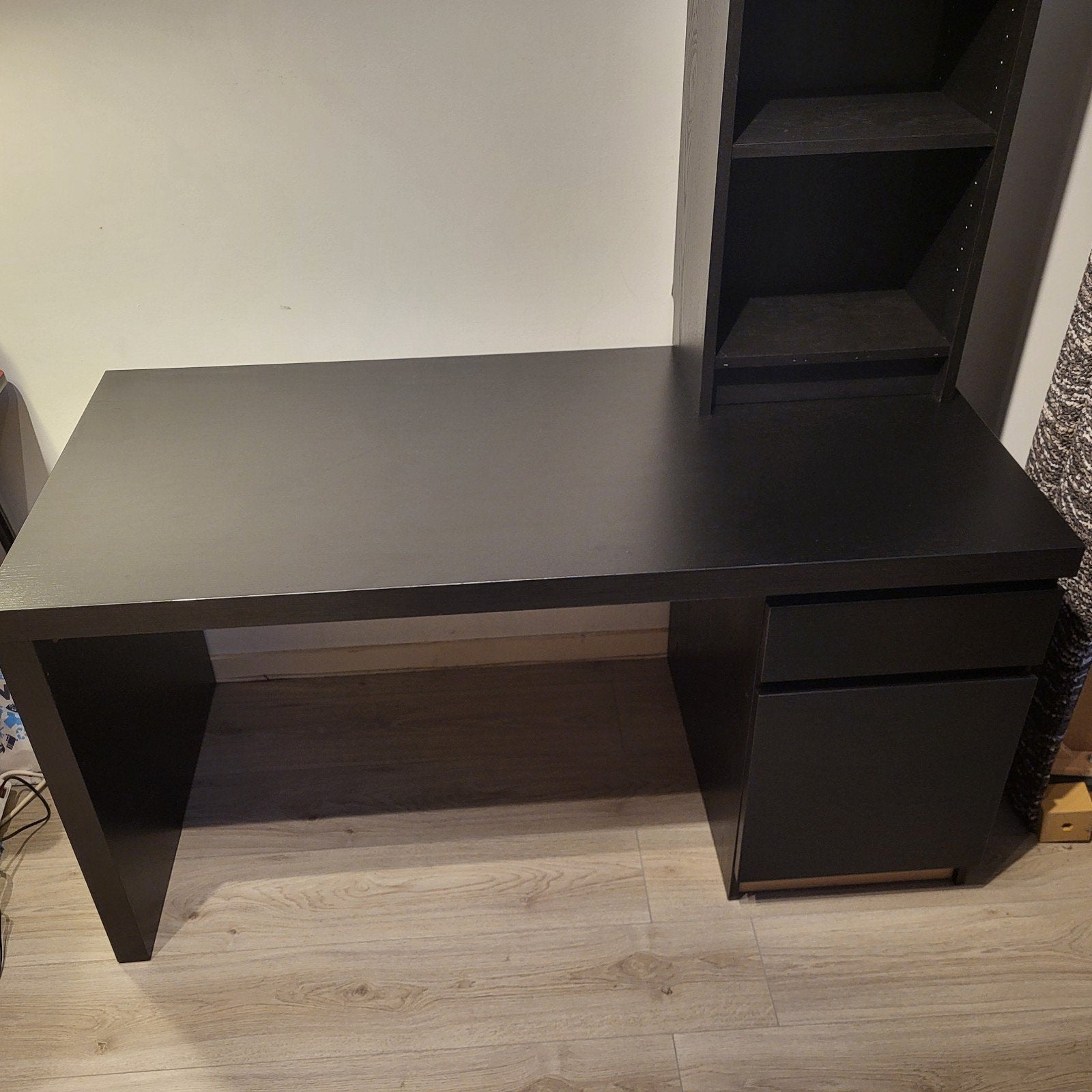Bureau et meuble de rangement à vendre — 50€ (ensemble), Maison & Meubles, Bureaux, Bureau d'écolier, Classique, Comme neuf, IKEA