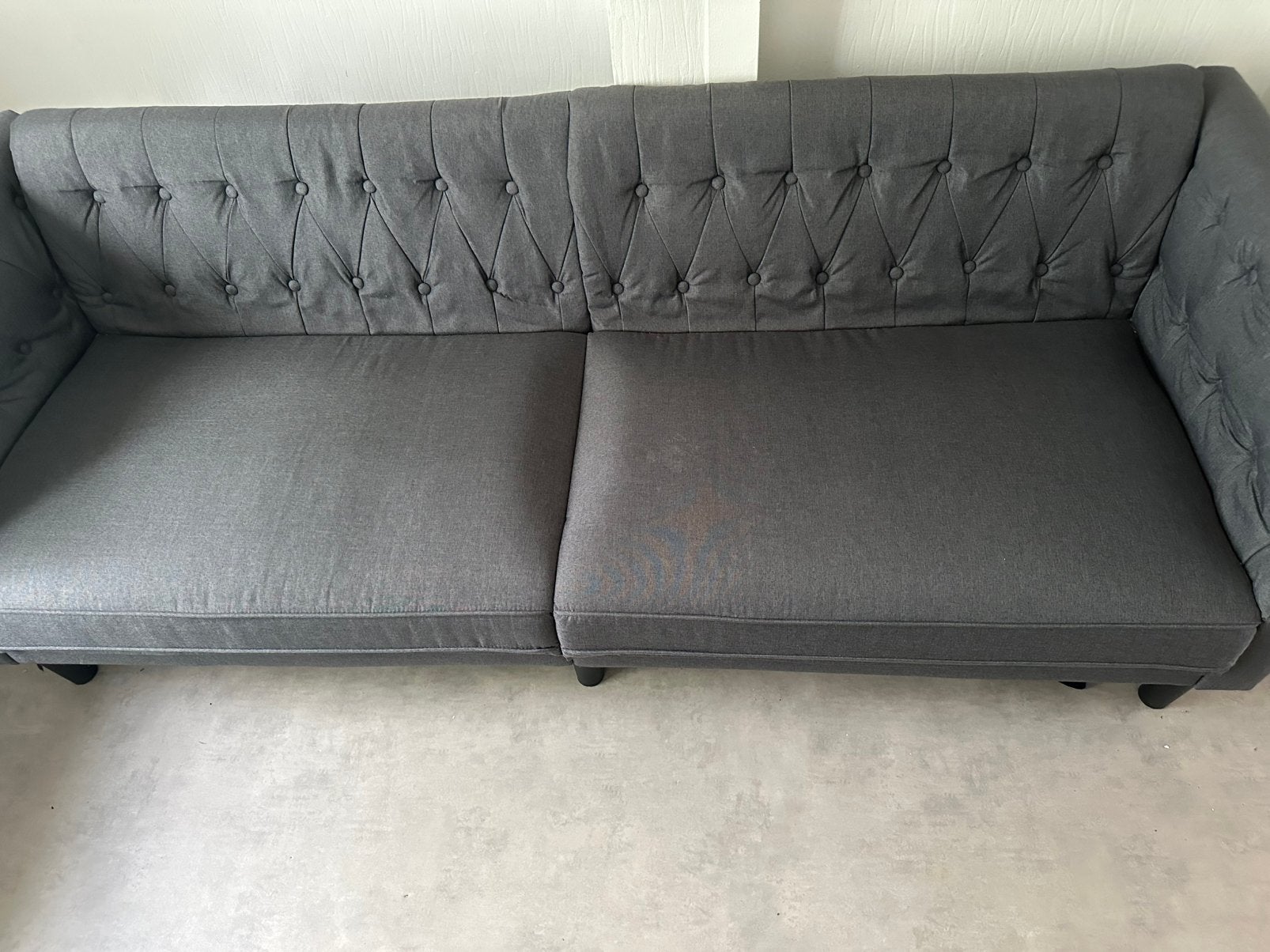 Grijze zetels te koop, Huis en Inrichting, Ophalen, Zo goed als nieuw