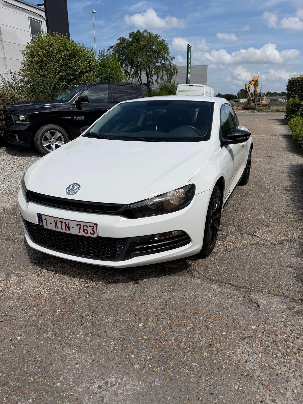 Volkswagen scirocco, Auto's, Volkswagen, Stof, Zwart, Wit, Handgeschakeld