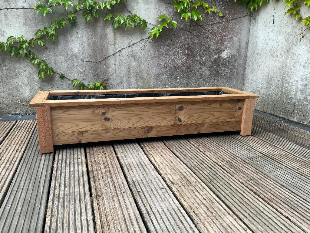 Nouvelle jardinière en bois, bac à fleurs, Jardin & Terrasse, Enlèvement, 100 cm ou plus, Rectangulaire, Bois