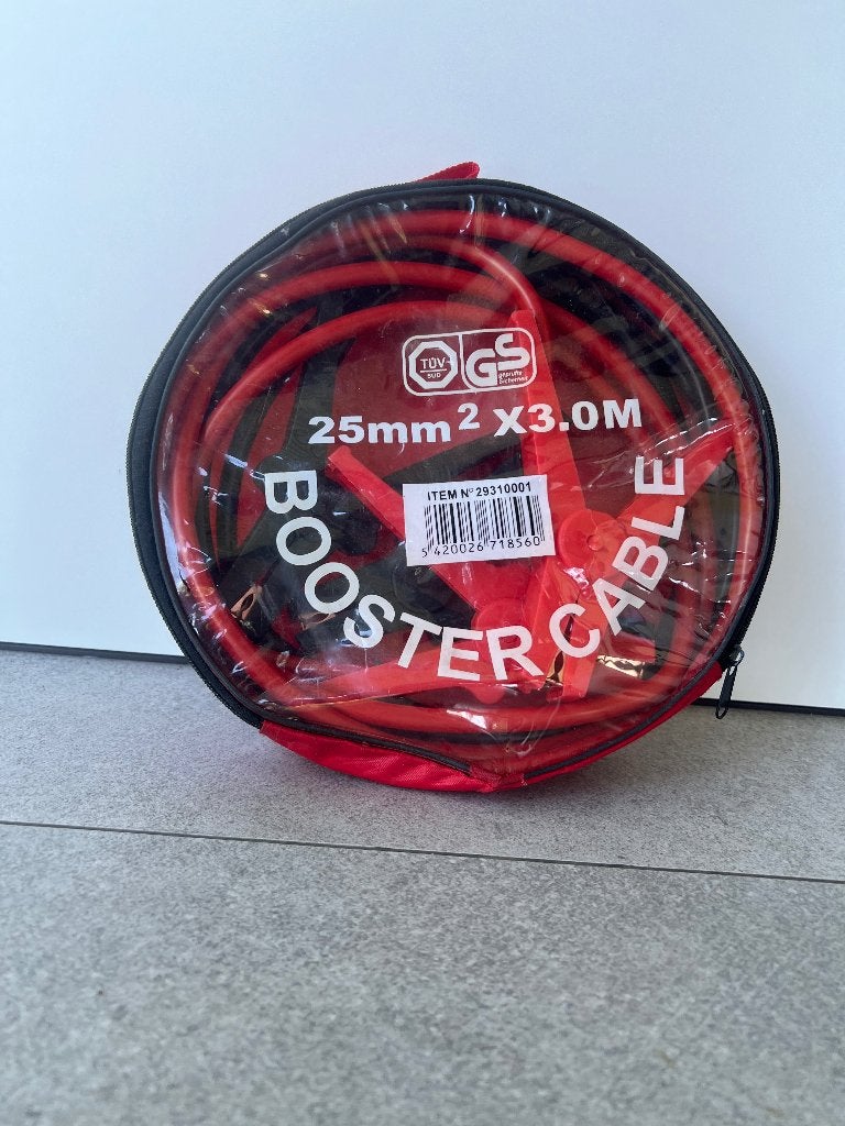 Startkabels met stevige klemmen 1 25mm2 x 3 meter, Ophalen