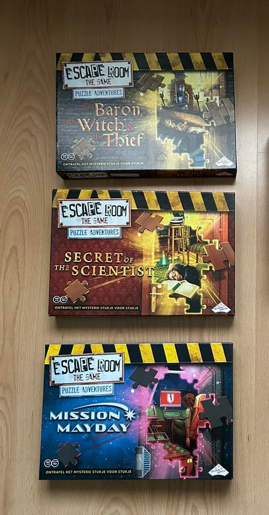 Puzzel escape rooms, Ophalen, Zo goed als nieuw