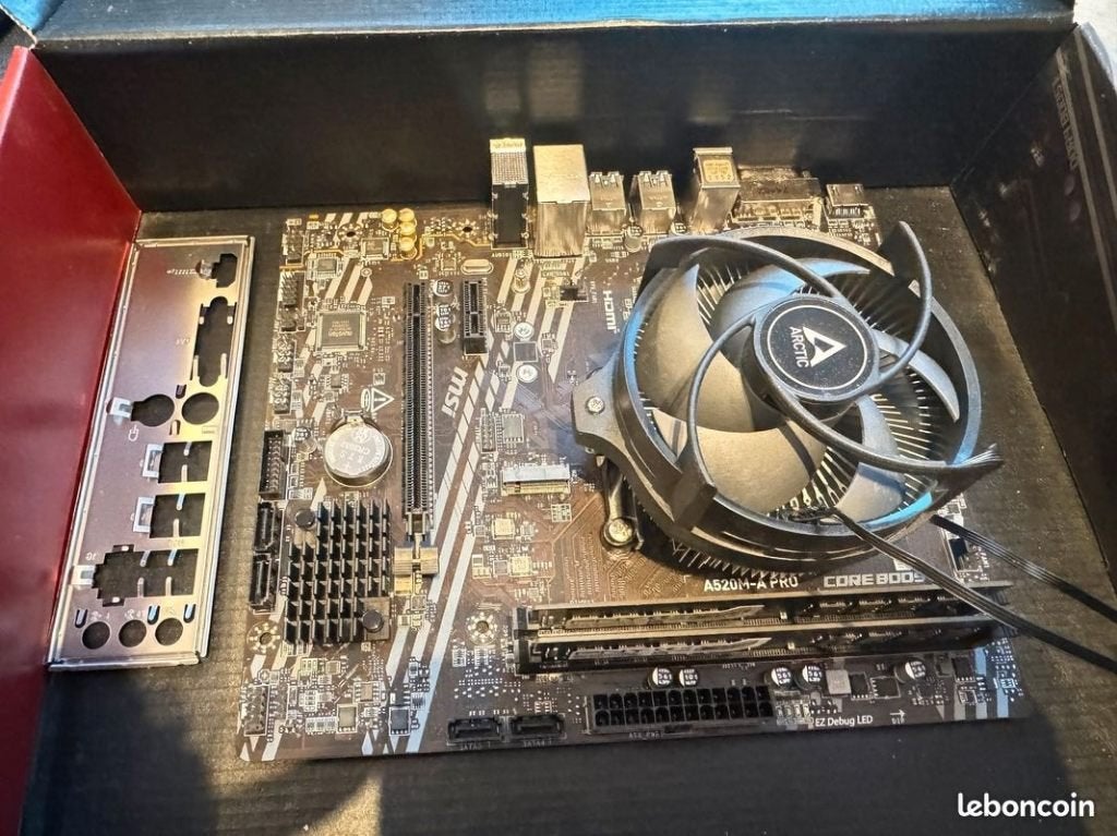 Kit Pc Gamer: Ryzen 7 5700x + 32 GB DDR4 + MSI A520M (+wifi), Asus, Comme neuf, 4 Ghz ou plus, AMD Ryzen 7