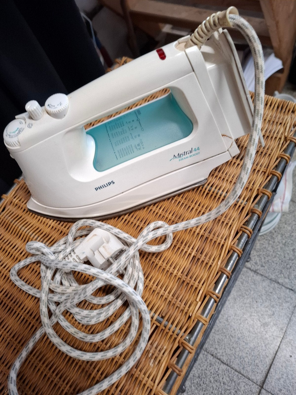 stoom strijkijzer, Ophalen, Gebruikt