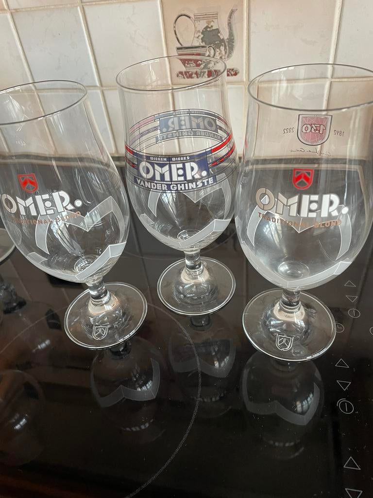 Drie stuks OMER Glazen, Ophalen of Verzenden, Zo goed als nieuw
