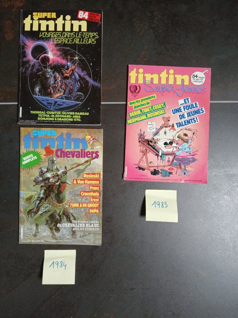 Super Tintin 1984–1985 – Lot 3 numéros (26–27–30), Livres, Enlèvement ou Envoi, Utilisé