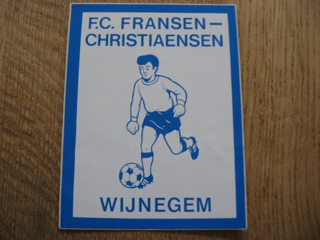 Wijnegem FC Fransen-Christiaensen Voetbal Sticker, Ophalen of Verzenden, Nieuw, Sport