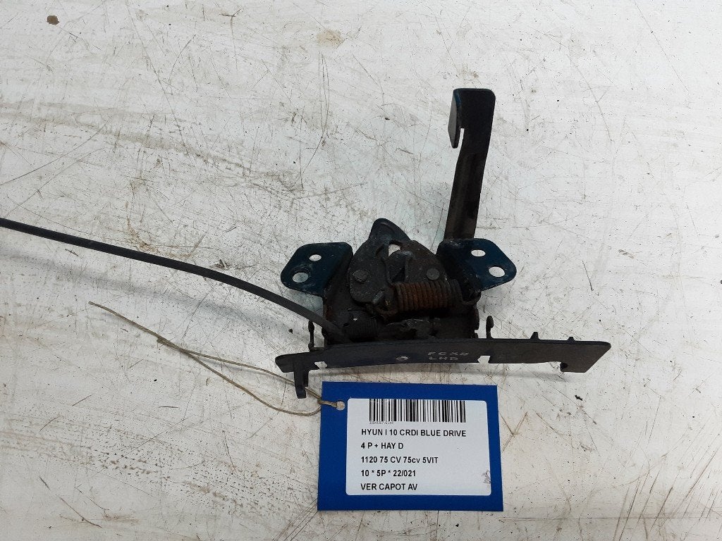 SERRURE CAPOT Hyundai i10 (F5) (01-2007/12-2017), Mevr. I. Hauben, Utilisé, Hyundai, Rue de l'Espoir 34 34
4030  GRIVEGNÉE, BE
