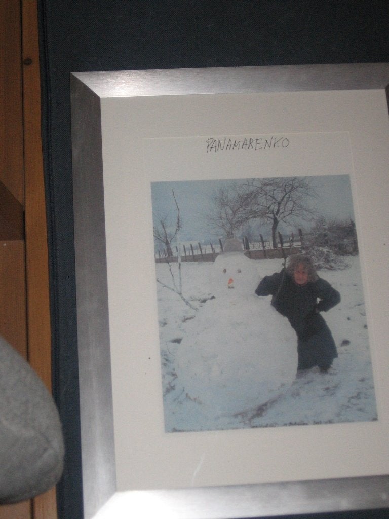 iconische off set print foto panamarenko  sneeuw ingekaderd, Ophalen, Zo goed als nieuw, Print