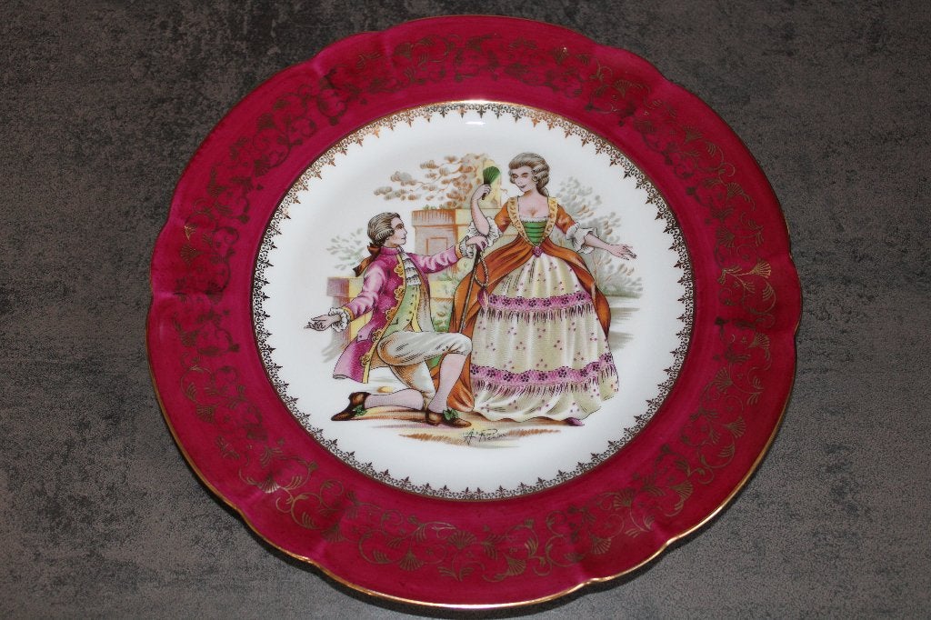 Schotel Franse Limoges afbeelding van A.Renoir. (diam:25cm), Antiek en Kunst, Antiek | Porselein, Ophalen of Verzenden