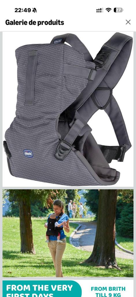 Porte-bébé Chicco, Neuf, Porte-bébé, Enlèvement ou Envoi, Ventre