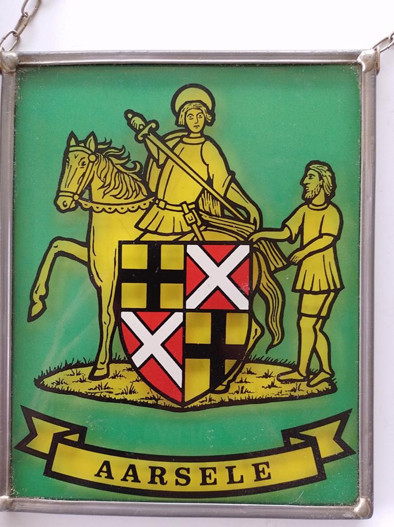 Klein glasraampje Aarsele in originele doos, Ophalen of Verzenden