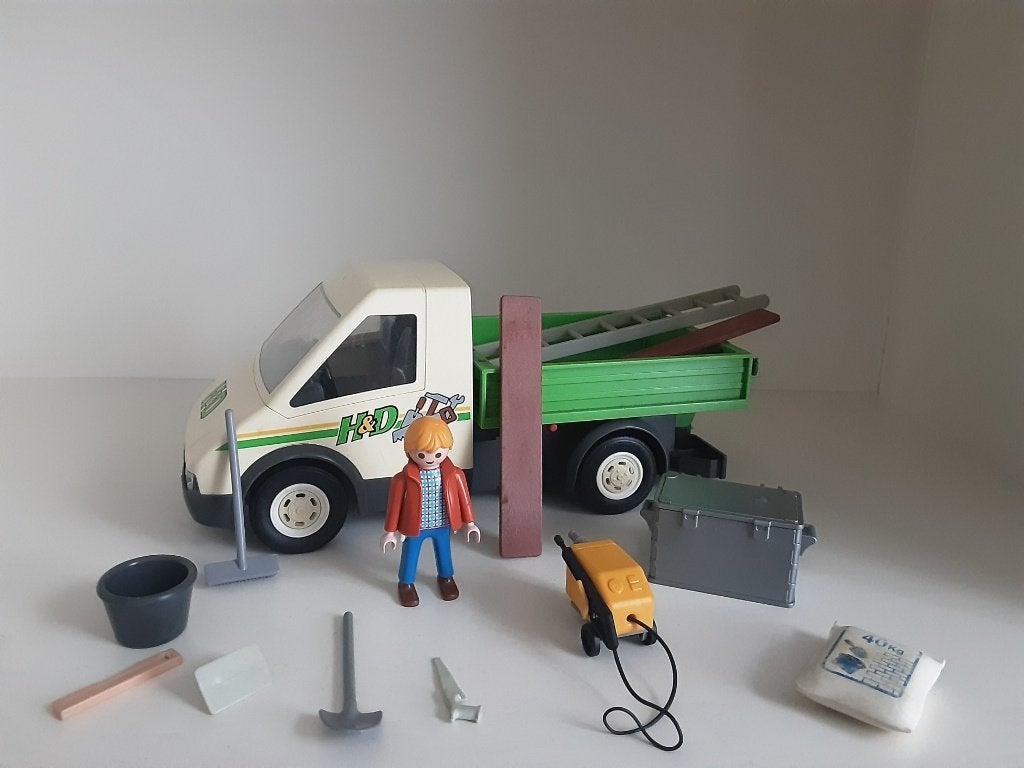 Handyman PlayMobil avec camion, Enfants & Bébés, Jouets | Playmobil, Enlèvement ou Envoi, Comme neuf, Kit complet, Véhicule