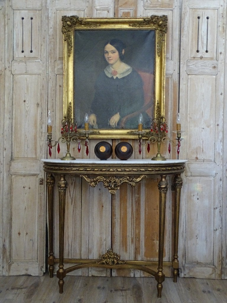 Franse girandoles met rode bellen, Antiek en Kunst, Ophalen of Verzenden