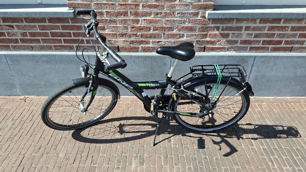 Zwarte Jongensfiets BNB 24", Ophalen, Velgrem, Versnellingen, BNB Bike