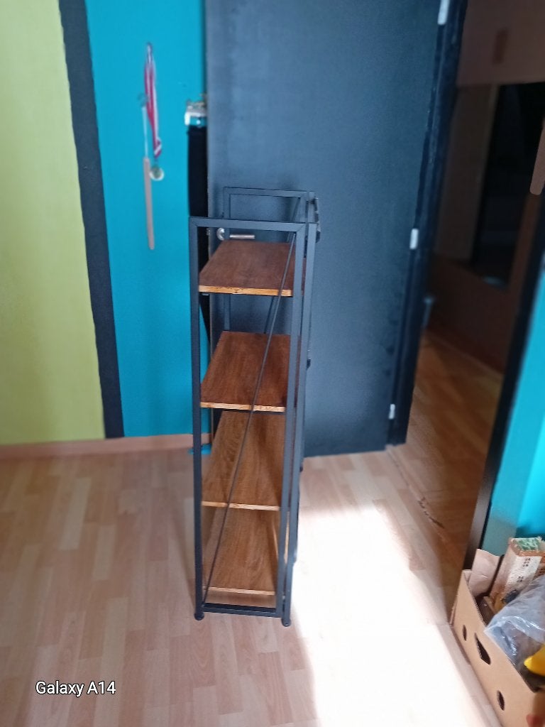Etagère industrielle pliable noir, Enlèvement, Utilisé