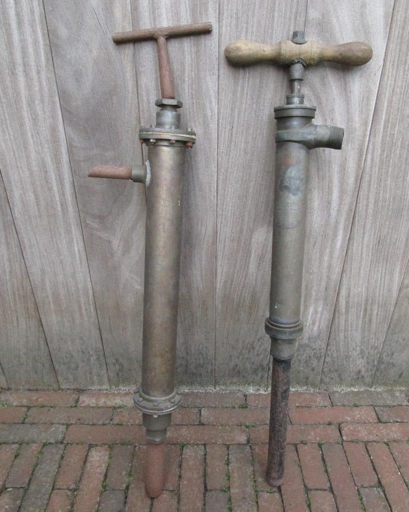 2 oude gas pompen, Antiek en Kunst, Ophalen of Verzenden