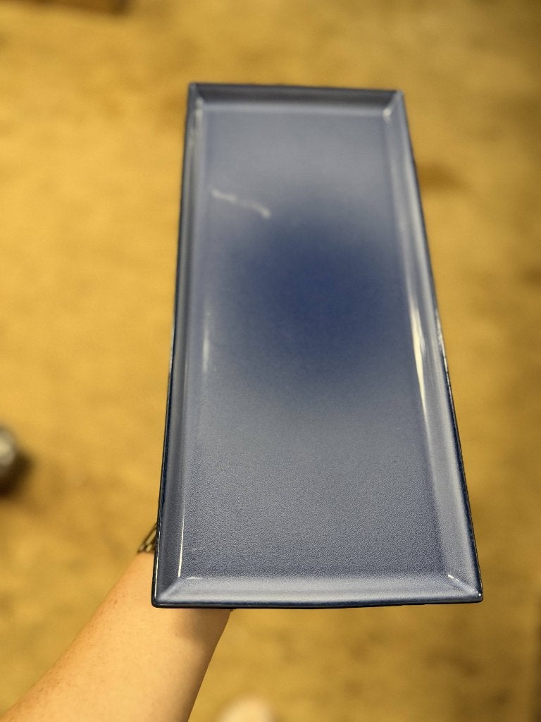 Rechthoekig Blauw/ zwart  bord 24 stuks, Ophalen