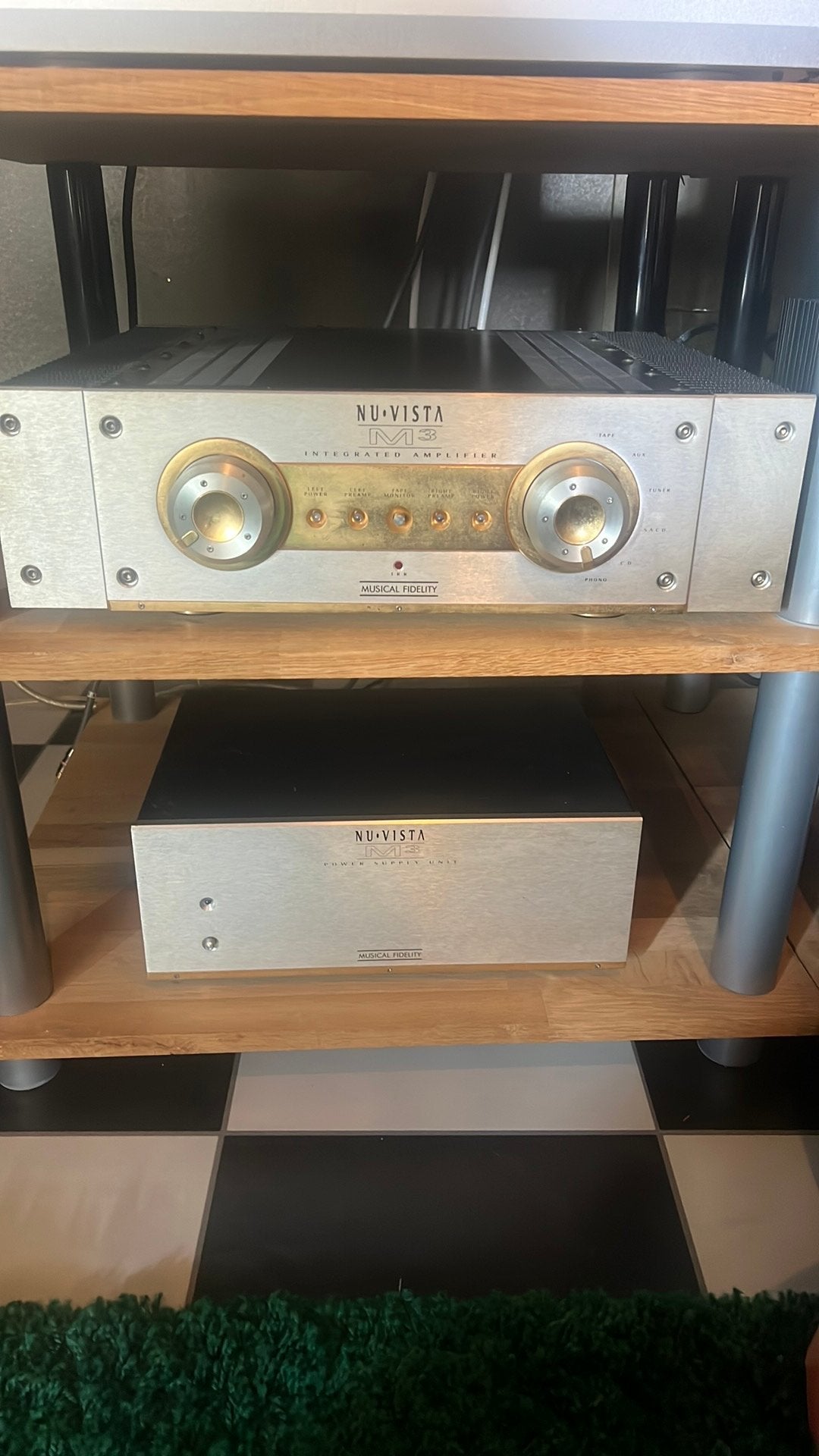 B&w 801s80 en musical fidelity nuvista m3, TV, Hi-fi & Vidéo, Enlèvement, Utilisé, Haut-parleurs, Composants en vrac