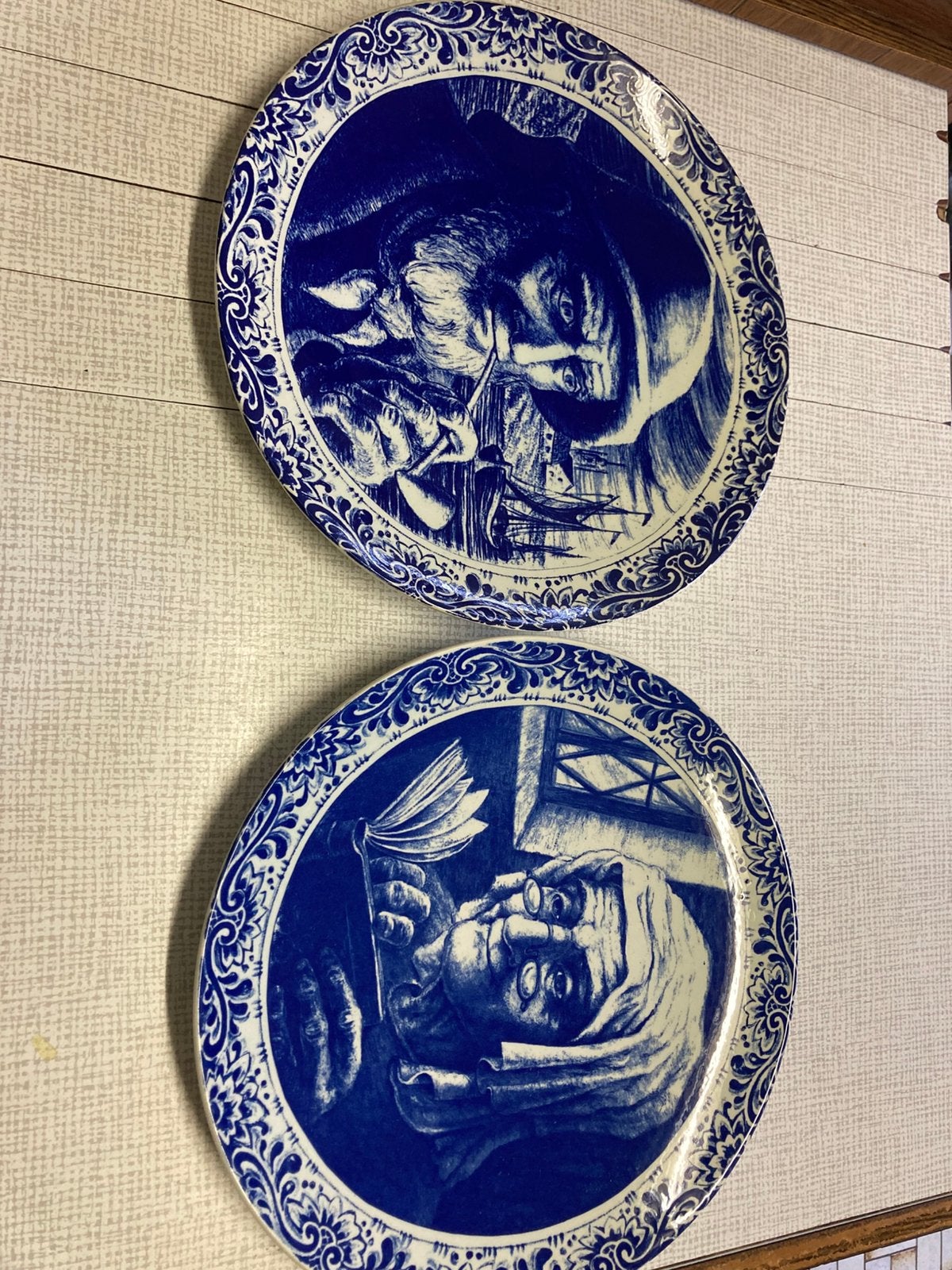Blauwe delfts borden, Antiek en Kunst, Ophalen