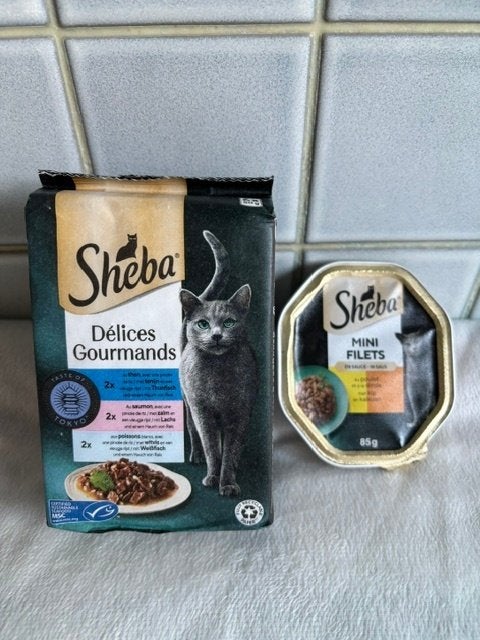 Sheba nourriture pour chats - 7 sachets, Animaux & Accessoires, Enlèvement, Chat