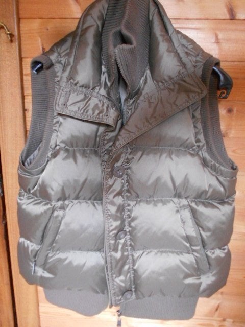 bodywarmer kaki met dons, als nieuw, Kleding | Heren, Ophalen of Verzenden, Zo goed als nieuw, Maat 48/50 (M), Groen
