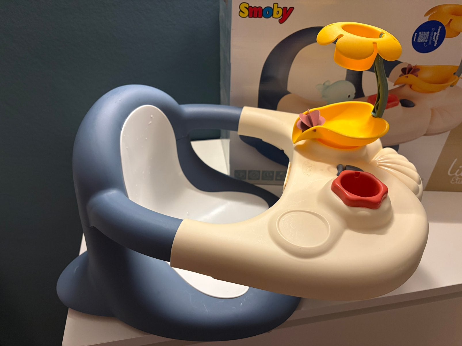 Smoby - badspeelgoed - baby badzitje met leuke accessoires, Kinderen en Baby's, Ophalen of Verzenden, Zo goed als nieuw