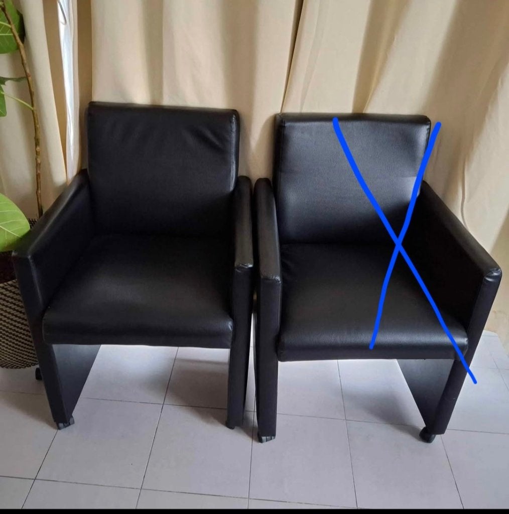 Une chaise confortable, Huis en Inrichting, Stoelen, Ophalen, Gebruikt, Zwart, Leer